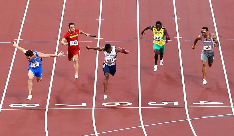 ריצת 4X100 שליחים טוקיו אולימפיאדה