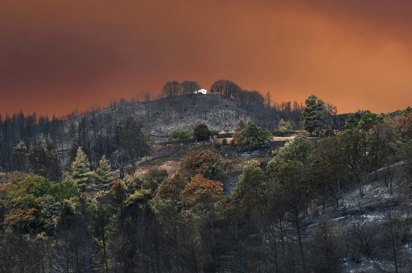 יוון שריפות