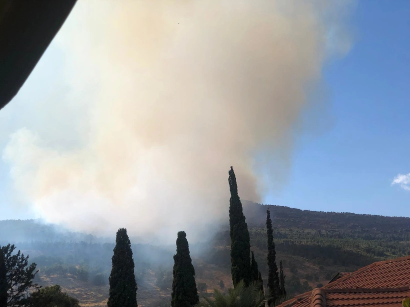 שריפה סמוך לקריית שמונה