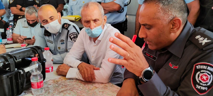 עמר בר לב בחפ''ק כוחות ההצלה בשורש