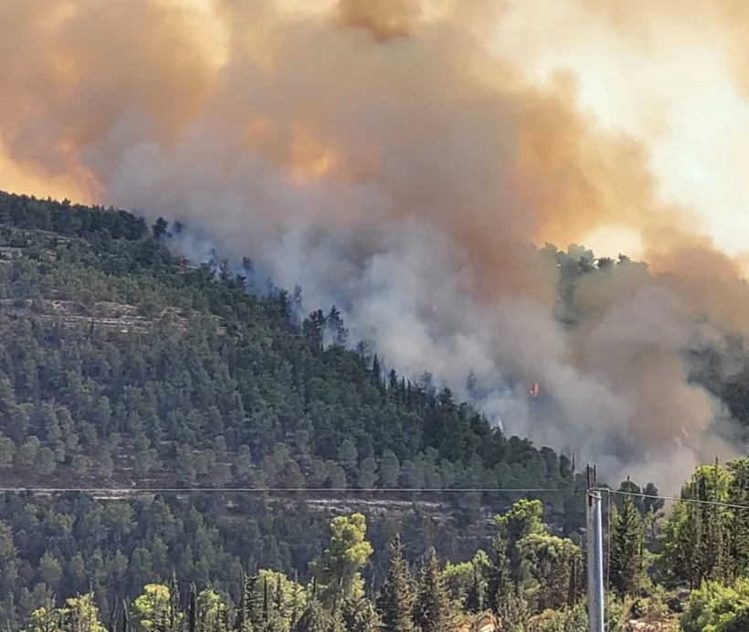 שריפה בהרי ירושלים