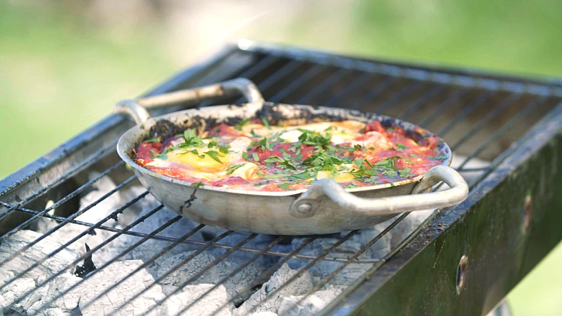 שקשוקה וטחינה לבנה, ים של דגים