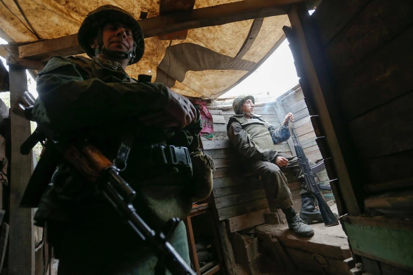 לוחמים תומכי רוסיה במזרח אוקראינה