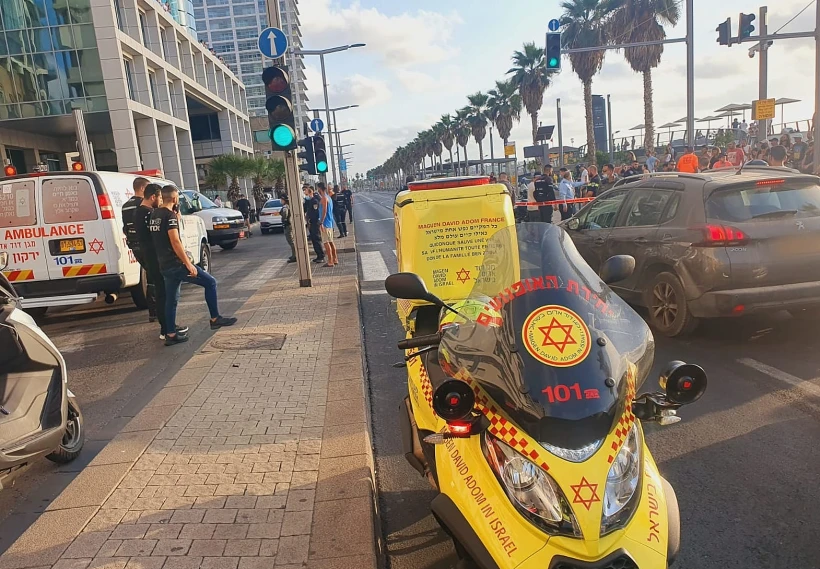 זירת האירוע בטיילת