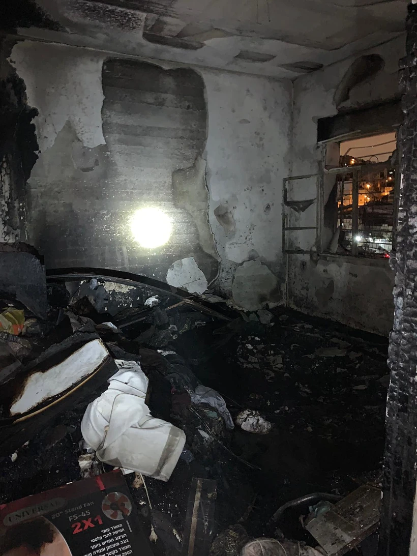 זירת השריפה במזרח ירושלים