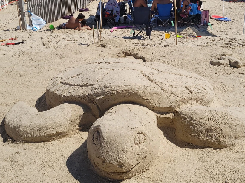 תחרות הפיסול בחול בגן הלאומי פלמחים