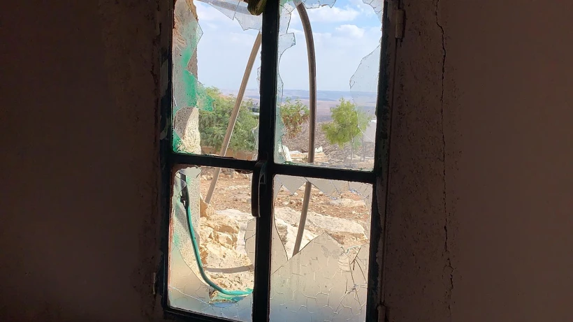 זכויות שנופצו בבית מגורים פלסטיני