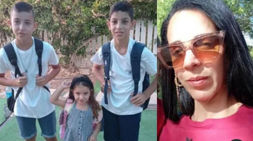 מורן בן אלי וילדיה דקל, ליאם ואנאל שנהרגו בתאונה בצפון