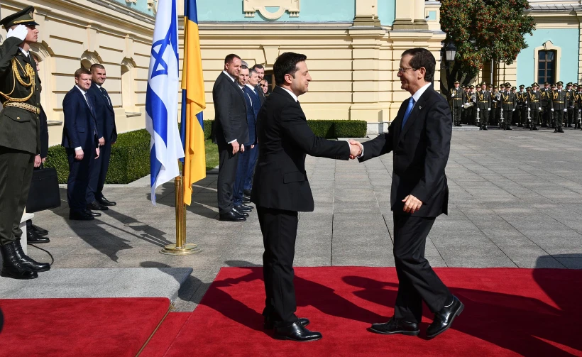 הנשיא הרצוג עם הנשיא זלנסקי