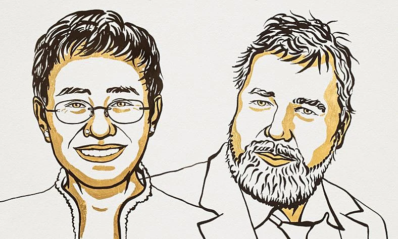 זוכי פרס הנובל לשלום לשנת 2021, דמיטרי מורטוב ומריה רסה