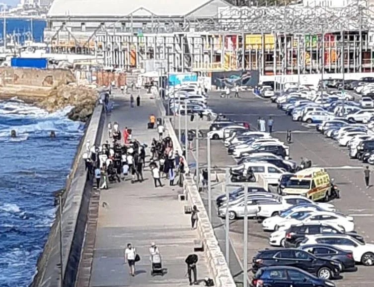 זירת ירי בנמל יפו