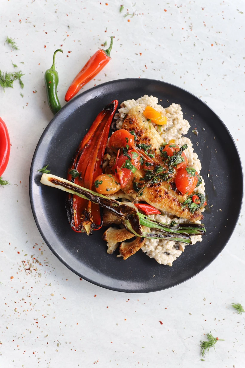 מנת דג בפאפיאנו