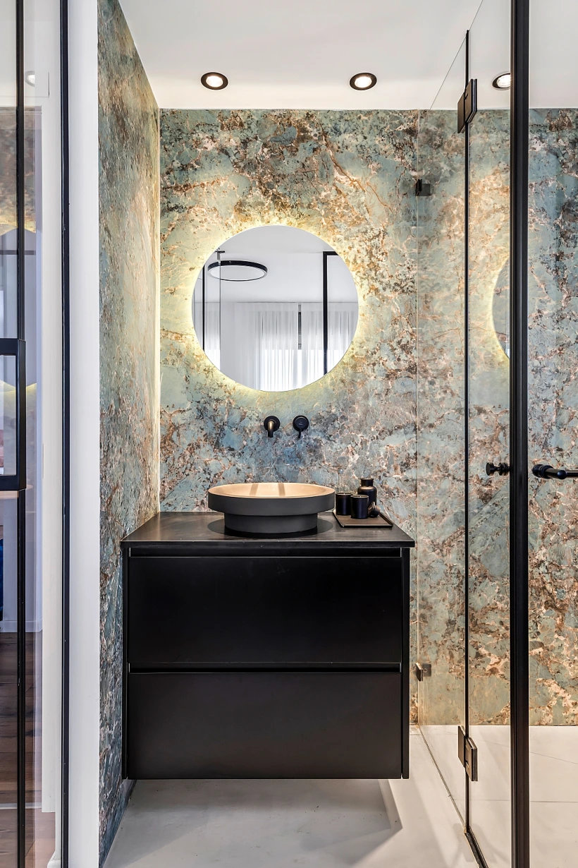 עיצוב השירותים והמקלחת ע''י E S Design