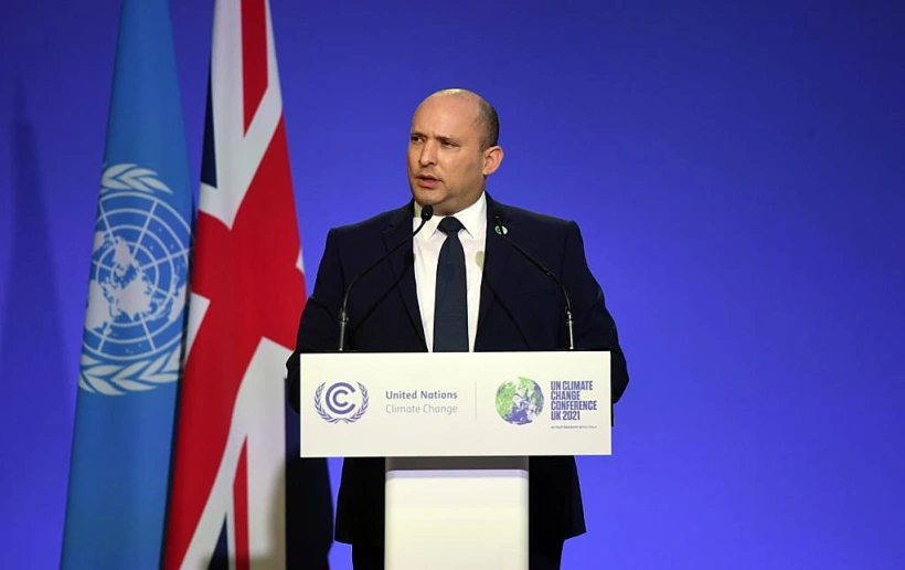 ראש הממשלה נפתלי בנט נואם בוועידת האקלים בגלאזגו