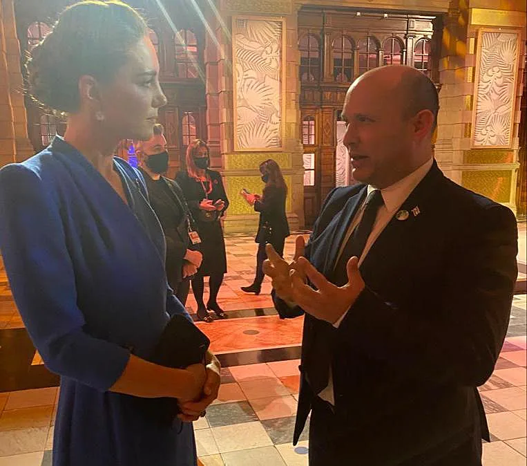 רה''מ בנט וקייט מידלטון בוועידת האקלים בגלאזגו