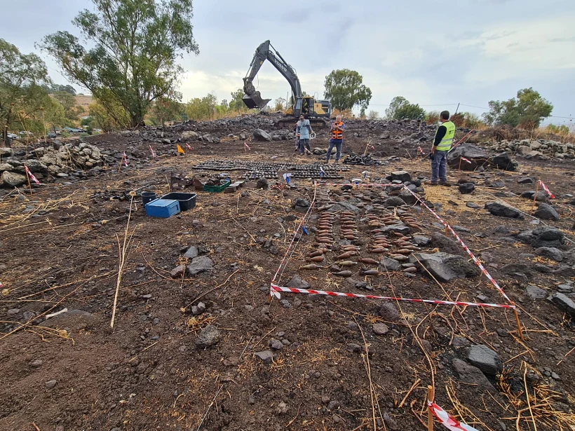 בונקר סורי סוריה רמת הגולן צבא רקטות פגזים תחמושת