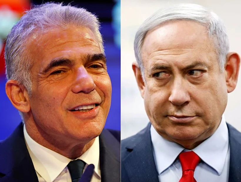 בנימין נתניהו ויאיר לפיד