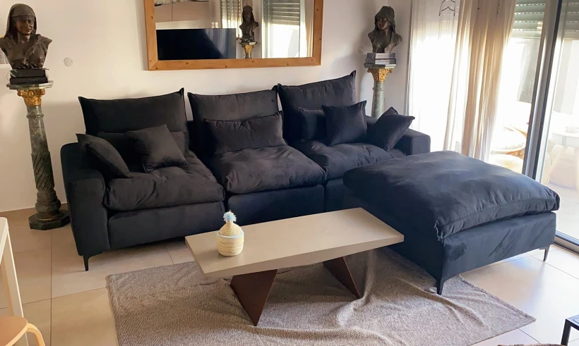 סלון בבית הלקוחות מאלוף המזרונים