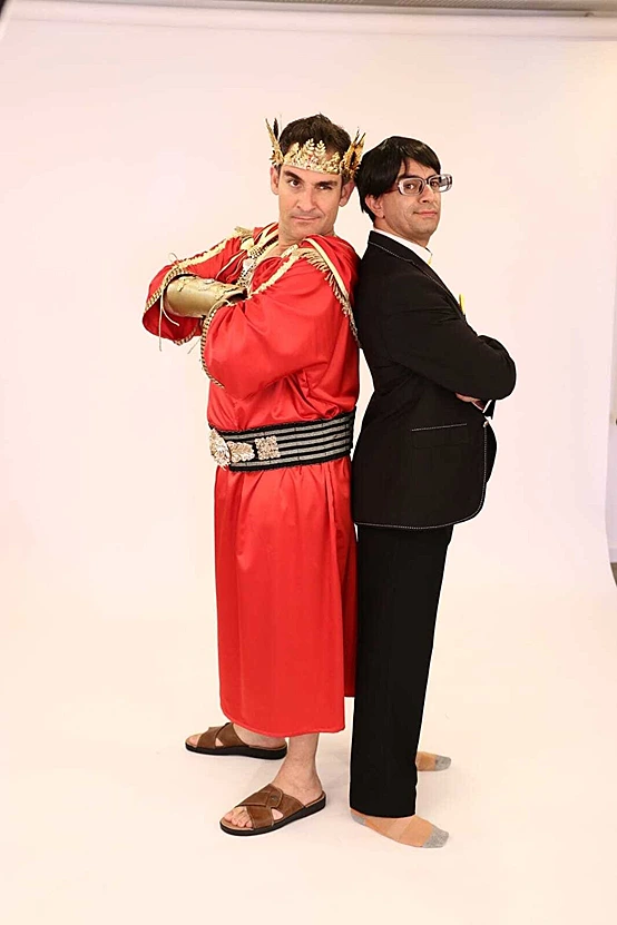 אודי ואביעד בהצגה ''חנוכה: המסע אל הניצחון''. קרדיט צילום אור גפן