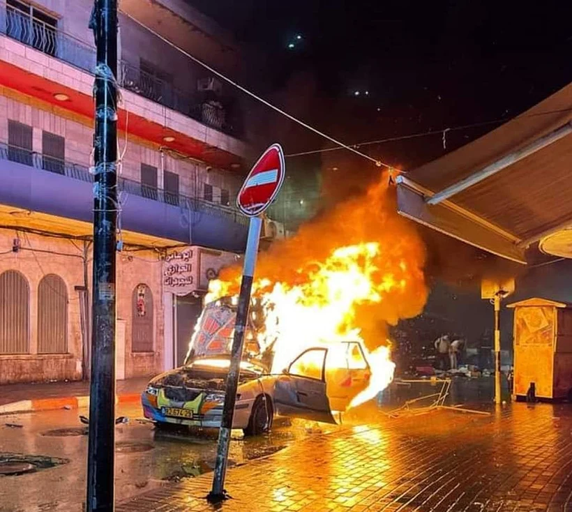 הרכב בו נכנסו המתנחלים