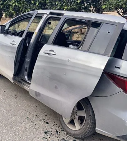 הרכב החשוד בדריסת לוחמי מג''ב באום אל פחם