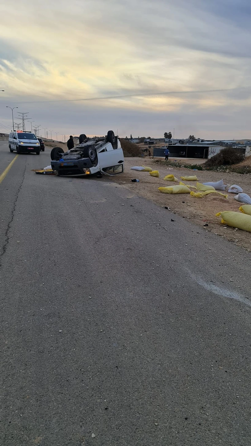 זירת התאונה בנגב