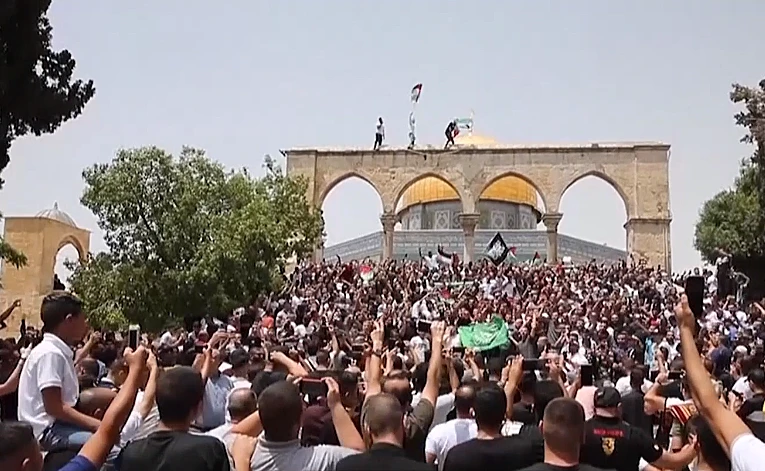 פלסטינים בהר הבית