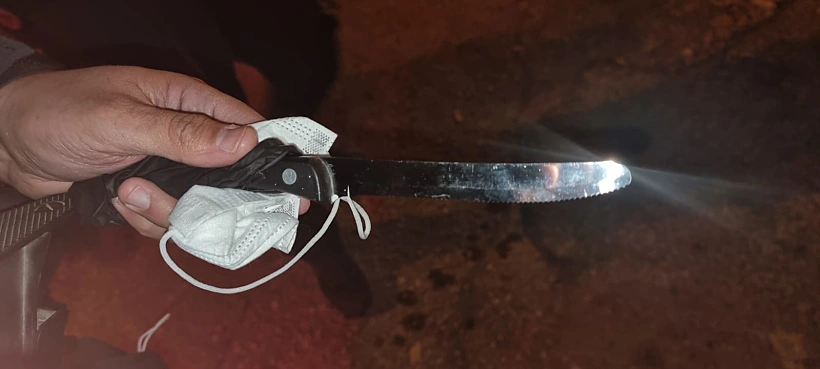 הסכין מניסיון פיגוע דקירה בירושלים