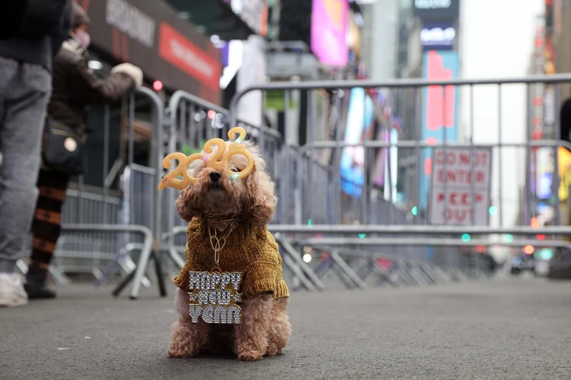New Year's Eve Celebrations At Times Square In The Manhattan Borough Of New York City