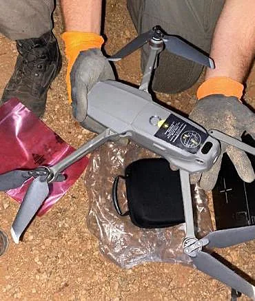 רחפן של חיזבאללה שהופל על ידי כוחות צה''ל