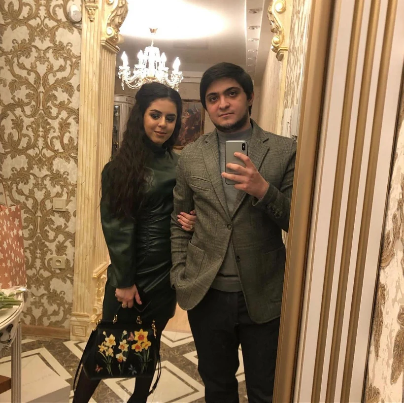 לבן קוג'יאשווילי עם אשתו