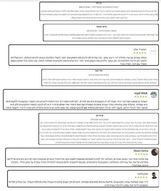 לקוחות של ד''ר נגה גולסט ממליצים