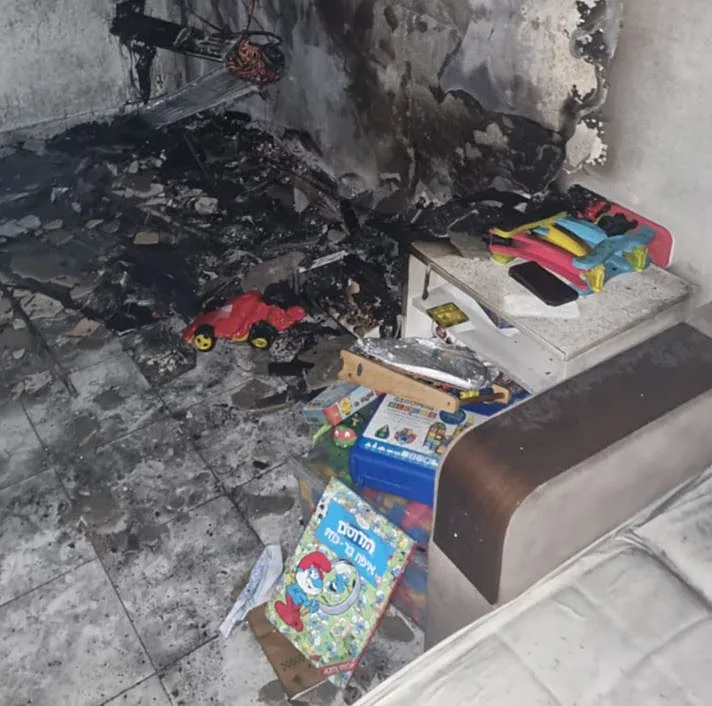 שריפה בדירה בקרית מאלכי