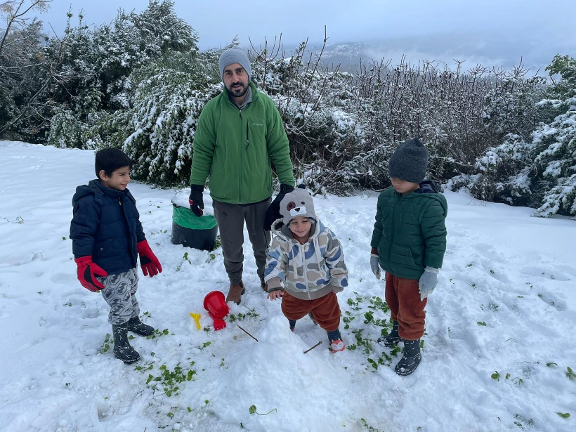 שלג מנרה גליל גולן מזג אוויר