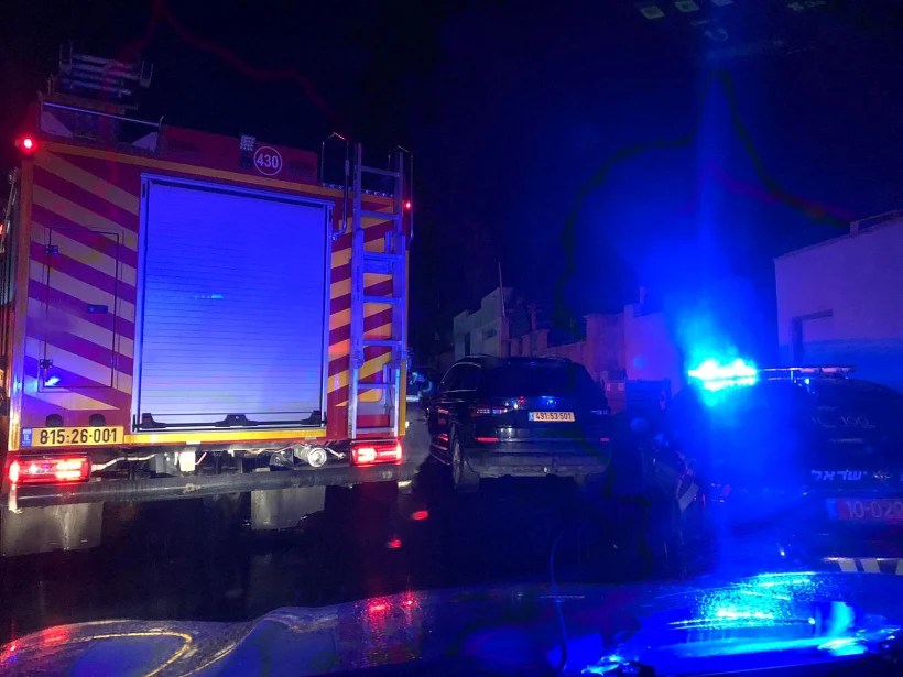 זירת אירוע השלכת הרימון בשדרות