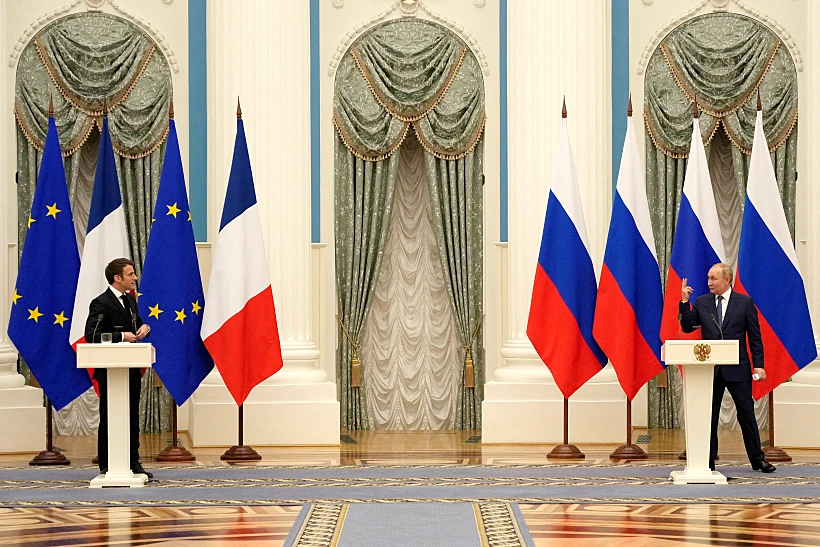 File Photo: Russian President Vladimir Putin Meets With French President Emmanuel Macron In Moscow