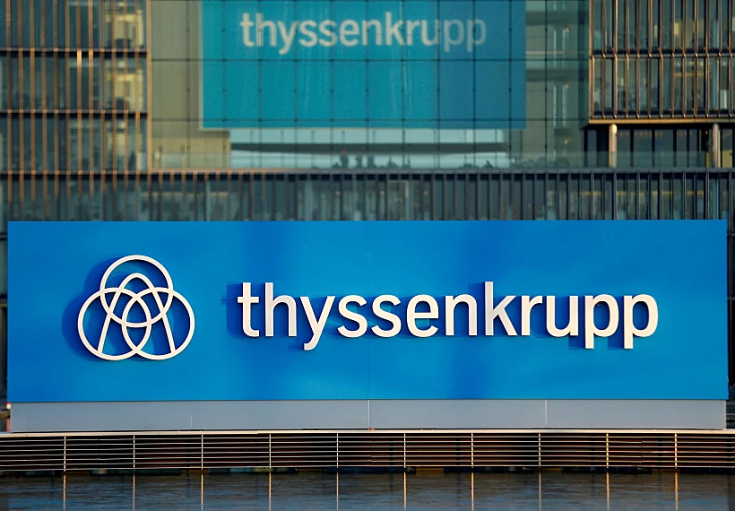 File Photo: A Logo Of Thyssenkrupp Ag Is Pictured At The Company's Headquarters In Essen