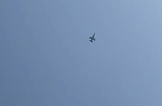 מטוס קרב בשמי צפון הארץ בעקבות חדירת מל''ט