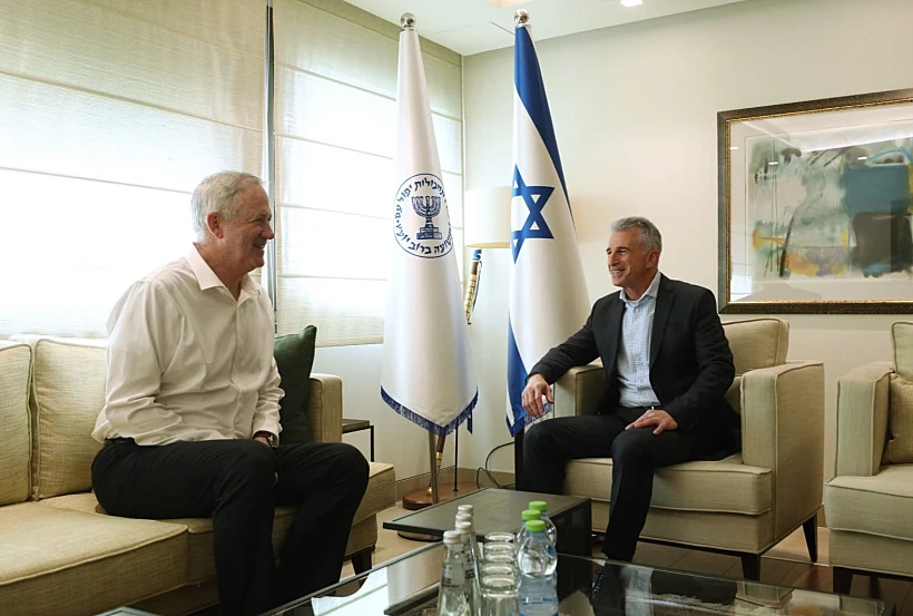 שר הביטחון בני גנץ וראש המוסד דוד ברנע