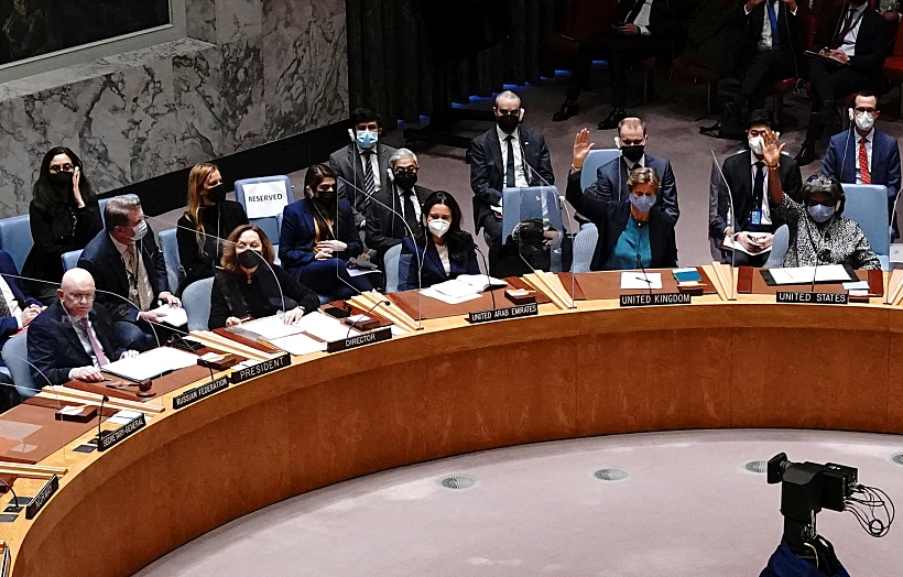 מועצת הביטחון של האו''ם או''ם הצבעה גינוי רוסיה