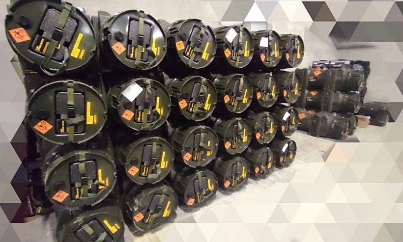 טילים מסוג ג'אוולין שהגיעו כחלק ממשלוח לאוקראינה