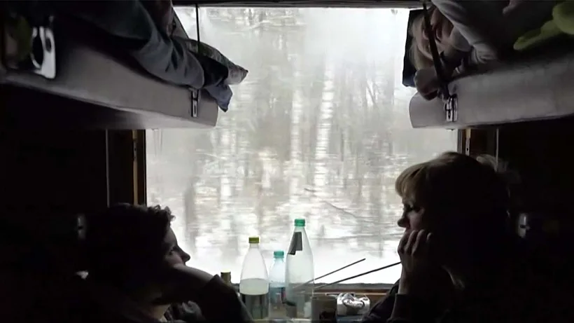 רכבת של פליטים אוקראינים