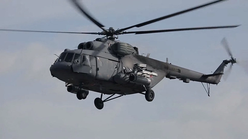 מסוק חיל האוויר הרוסי בשמיי אוקראינה