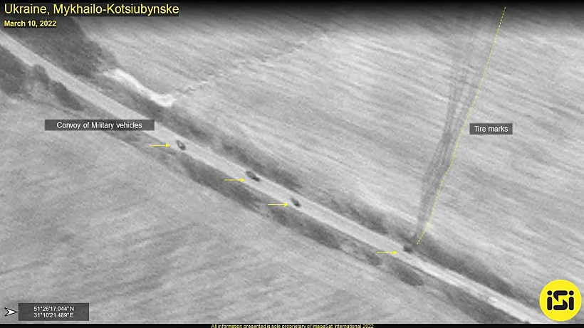 שיירות צבא רוסיה באוקראינה