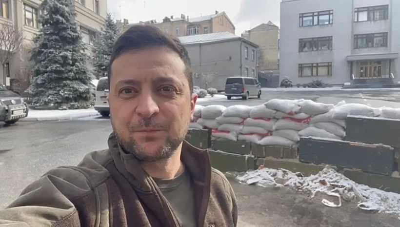 Ukrainian President Zelenskiy Speaks In Video Statement