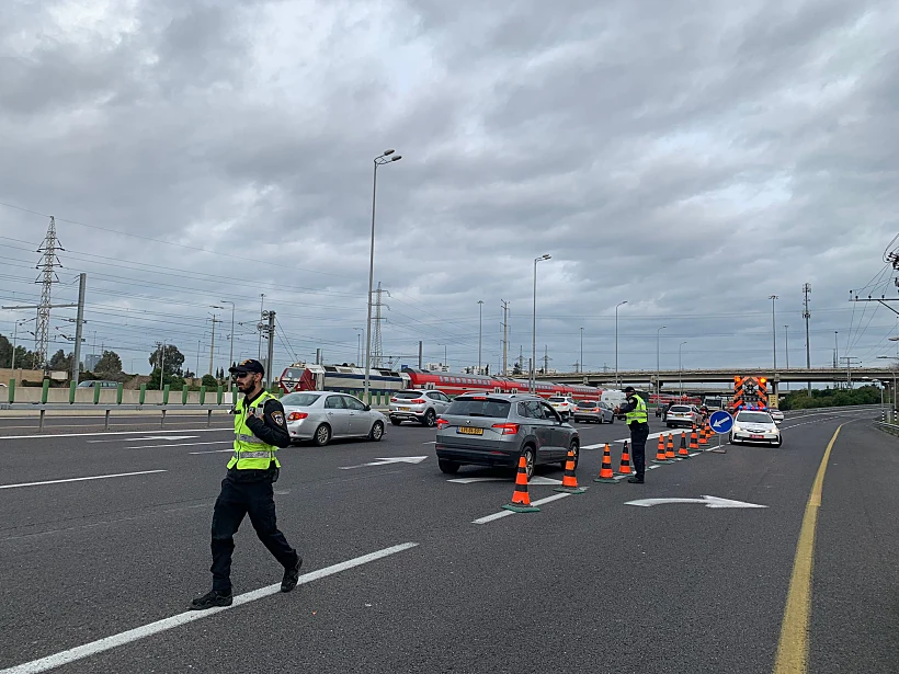 פקקים לקראת הלוויתו של הרב קנייבסקי