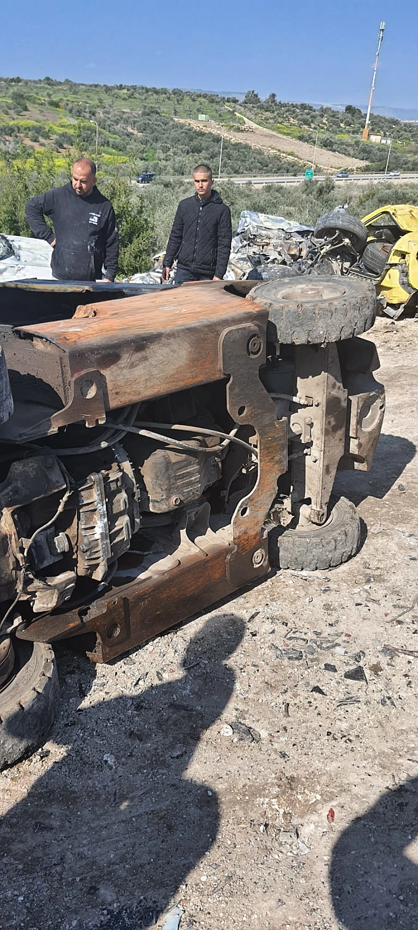 זירת תאונת העבודה באעבלין