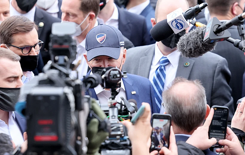 הנשיא ביידן בביקורו בפולין