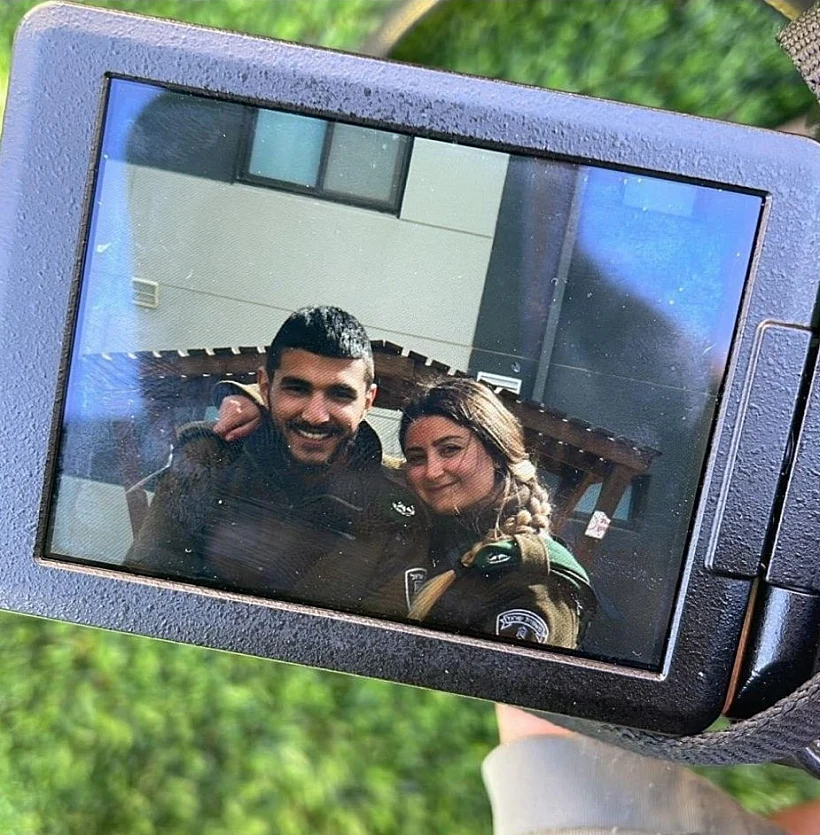 יזן ושיראל, לוחמי מג''ב שנרצחו בפיגוע, יחד בתמונתם האחרונה כמה שעות לפני הפיגוע