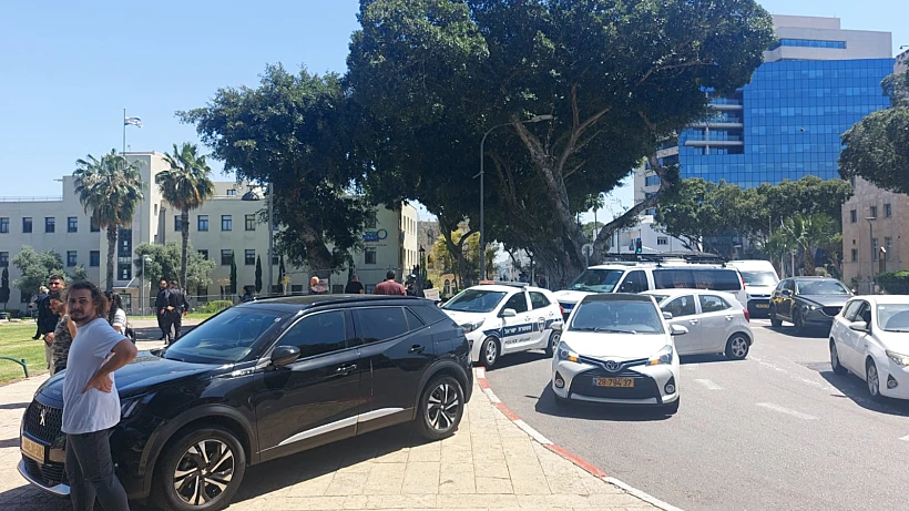 זירת האירוע בחיפה